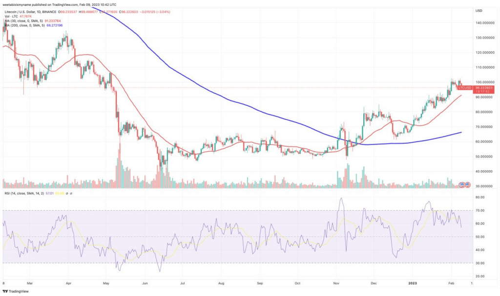 Litecoin price forecast, LTC jumps above $100 - can LTC reach $1,000 this year? | INFbusiness