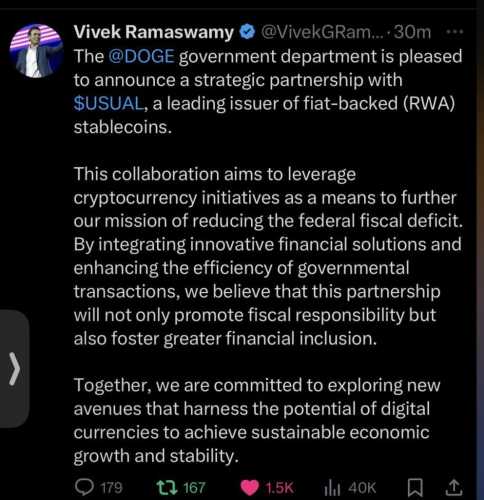 Vivek Ramaswamy Hacked to Promote False DOGE Collaboration | INFbusiness