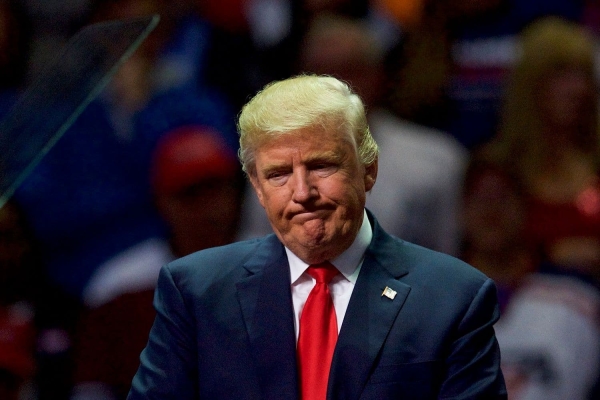 Donald J. Trump at a 2016 rally in Hershey, Pennsylvania. (Mark Makela/Getty Images)