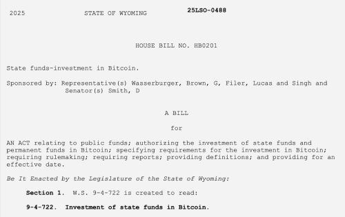 Wyoming, Massachusetts Propose Bitcoin Reserve Legislation | INFbusiness