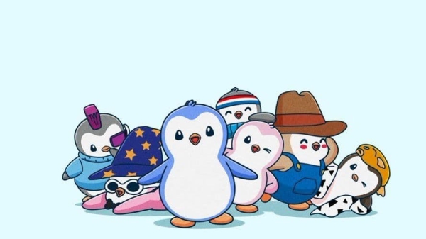 Image of several Pudgy Penguin NFTs (Pudgy Penguins)