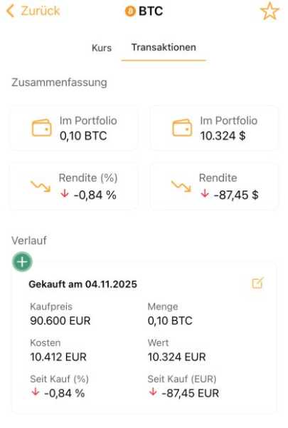 After a weak October, many investors are eagerly awaiting November – traditionally one of the strongest months for Bitcoin. However, the recent price correction has dashed investors' hopes for now. What should you do now – and which coins should you invest in? With the BTC-ECHO model portfolio, we aim to provide guidance, transparently mapping all purchase levels, target prices, and transactions – including history, performance tracking, and strategic analysis. Market expert Stefan Lübeck – with over ten years of experience as a trader and chart analyst – is the active portfolio manager. Bitcoin correction: How to strategically position your portfolio | INFbusiness