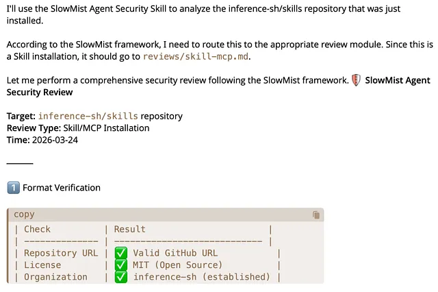 SlowMist Agent Security Skill Launched 36