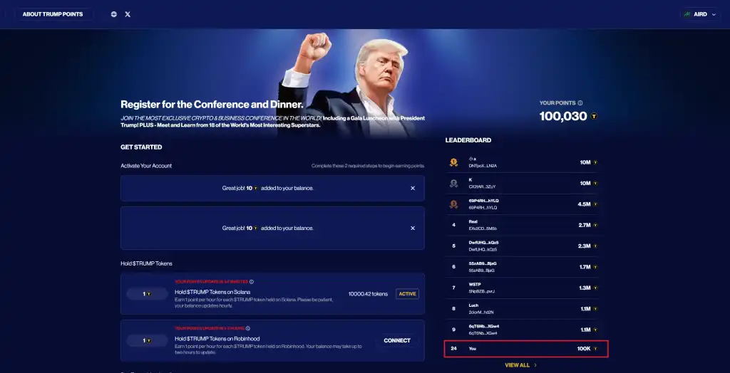 Trump meme dinner Florida: yes, I’m running it back - Airdrop Alert Trump Meme Dinner Florida: Round Two Begins 9