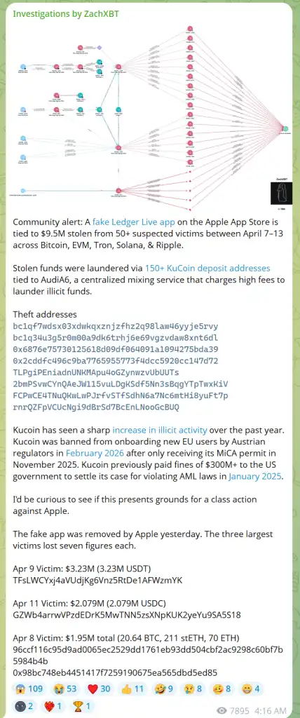 Fake Ledger App: How Millions Were Stolen - Airdrop Alert 5