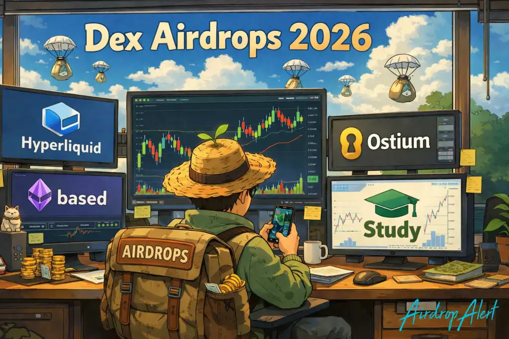 DEX Airdrops 2026: The Best Opportunities While the Market Is Quiet - Airdrop Alert DEX Airdrops 2026: Best Opportunities & Farming Guide 7