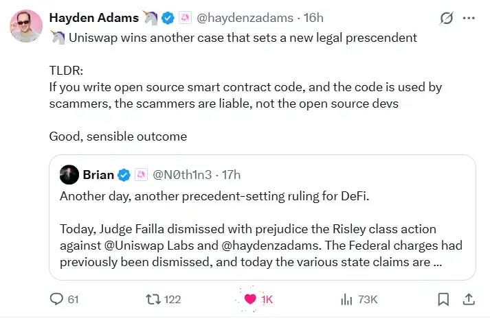 Uniswap Case Highlights Importance of Decentralization - Airdrop Alert 6