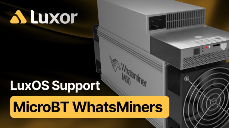 LuxOS Powers MicroBT: A New Era for WhatsMiner 31
