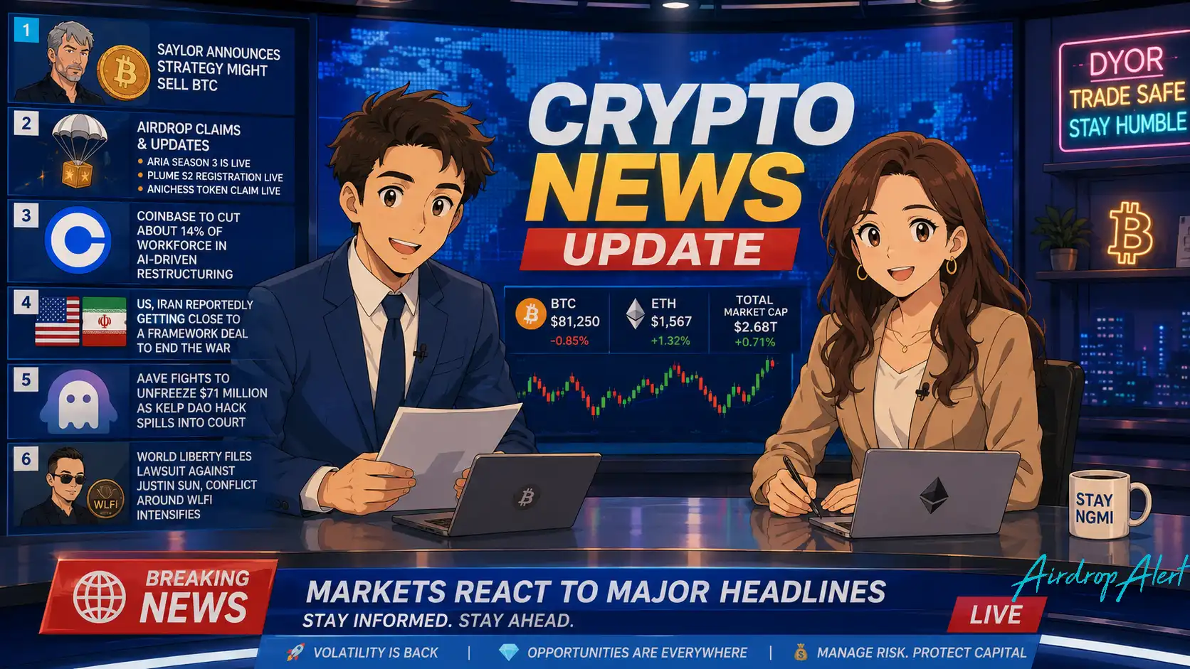 Saylor Selling BTC Amid Market Fluctuations - Airdrop Alert 4