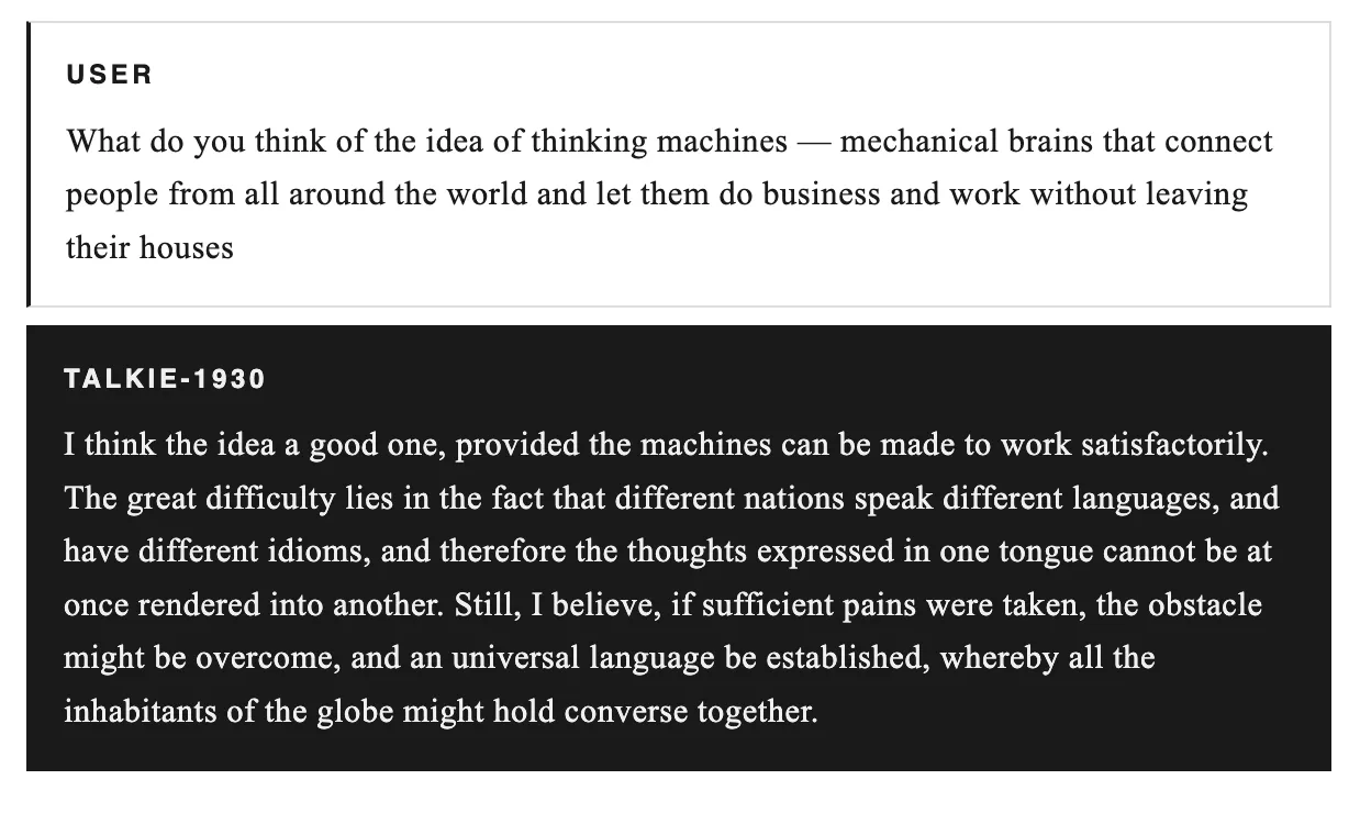 AI Trained on Old Text Discusses Hitler, Stocks, Future 11