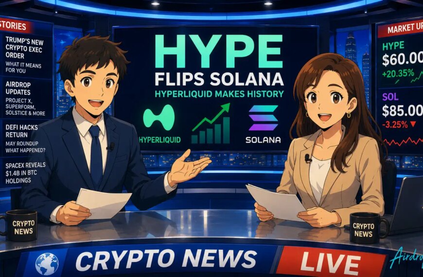 HYPE Flips Solana: A Crypto Market Overview – Airdrop Alert