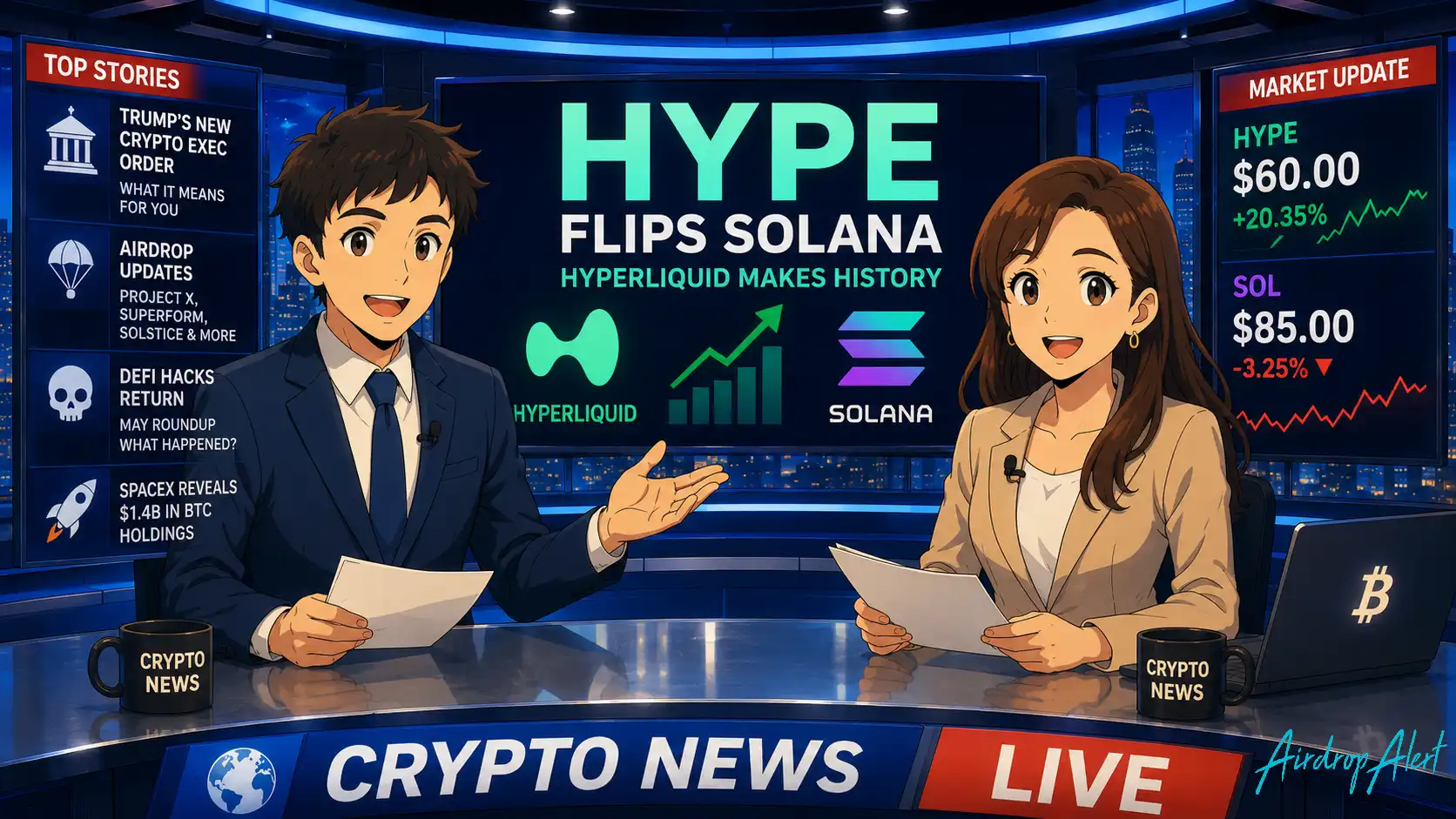HYPE Flips Solana: A Crypto Market Overview - Airdrop Alert 4 HYPE Flips Solana: A Crypto Market Overview - Airdrop Alert 4