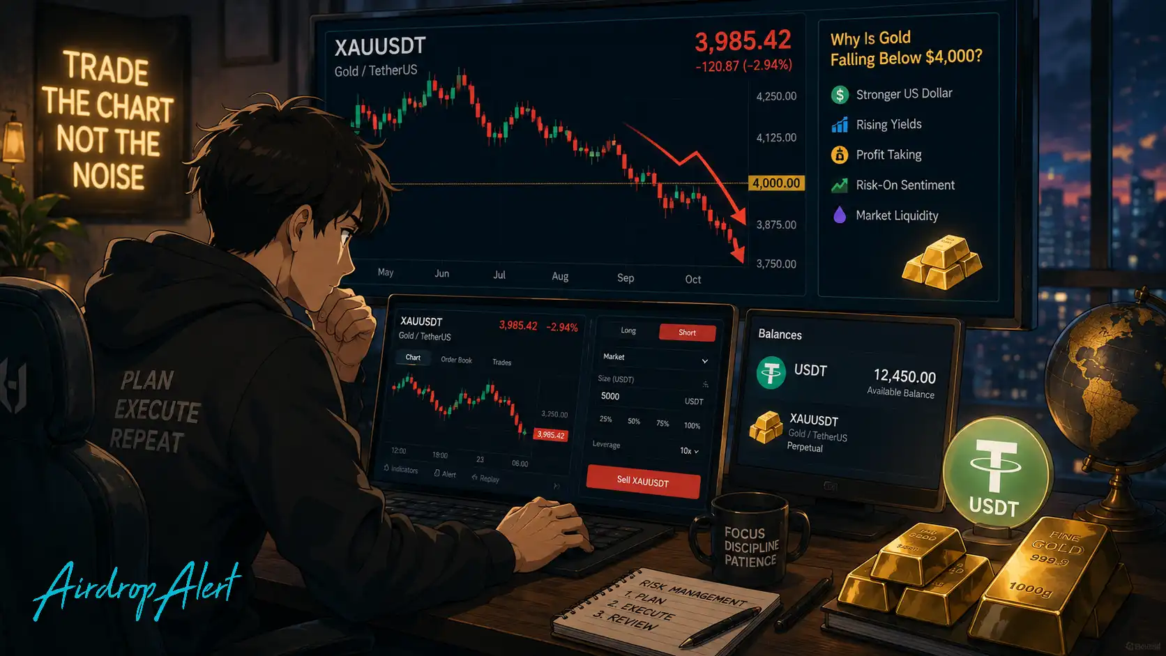 Why is Gold Falling in Today's Market Trends - Airdrop Alert 4