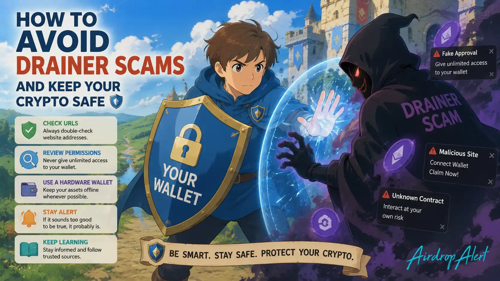 Wallet Drainer Scams: How to Protect... - Airdrop Alert 3